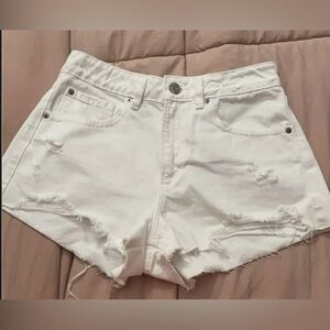 Garage Denim Festival White Shorts Size 00 or 23